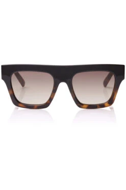 Le Specs Subdimension Square Sunglasses -Shoreline Trendy LSP1702092 Sunglasses Black Tort Front2
