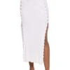 Marina Midi Skirt -Shoreline Trendy MARINA SKIRT Apparel Bottom Off White Front