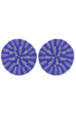 Blue Ka'i Petite Circle Earrings