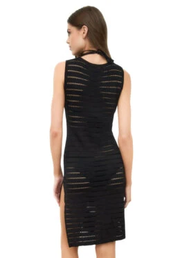 Midnight Mini Dress -Shoreline Trendy MID1236D Apparel Dress Midnight 20Back