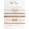 Quartz Mini Stacks Hair Tie Bracelets -Shoreline Trendy MINISTACKS QUARTZ Bracelet Multi Front