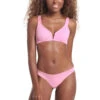 Maaji Victory V-Front Reversible Bralette Bikini Top -Shoreline Trendy MJI PINK PK Tops Front20Reverse 102873