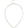 Mother Of Pearl Heart Necklace 1 Mother Of Pearl Heart Necklace -Shoreline Trendy N08478WHG3 Necklace Gold Front