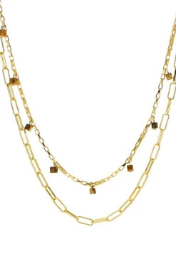 Jasper Gold Necklace