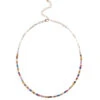 Beaded Stone Necklace -Shoreline Trendy N22 95 Necklace Multi Front