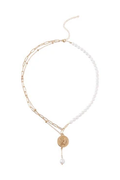 Nova Chain Pearl Drop Necklace