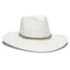 Monte Carlo Beaded Trim Rancher -Shoreline Trendy NBCH WHITE WH Hats Front 95545
