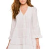 Cotton Tunic Dress -Shoreline Trendy NIM WHITE WH Tunics Front 100857