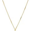 Gold Navigation Necklace -Shoreline Trendy NO8718CLG1 Necklace Gold Front
