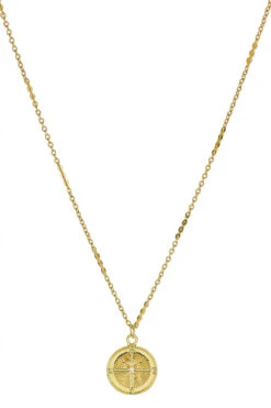 Gold Navigation Necklace