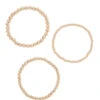 Nova Gold Bracelets (Set Of 3) -Shoreline Trendy NOV NEUTRAL GDDD Bracelets Front 99612
