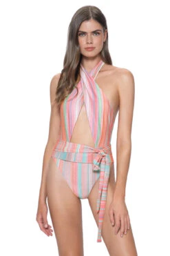 Alex High Neck One Piece Swimsuit