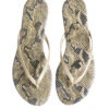 Snake Thong Flip Flops -Shoreline Trendy OMH 5385 Shoe Multi Front