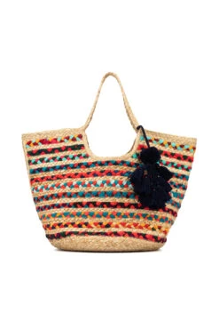 Tassel Raffia Tote