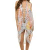 Summer Sahara Kimono -Shoreline Trendy P2PFSVS67 Apparel Top Multi Front