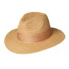 Metallic Fedora -Shoreline Trendy PBF7382 Hat Natural Front