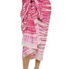 Floral Sarong -Shoreline Trendy R011 SARONG Apparel Bottom Tie Dye Pink Front