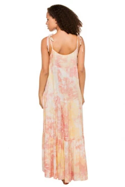 January Tie Dye Maxi Dress -Shoreline Trendy R133 JANUARY Apparel Dress Sunrise Tie Dye Back