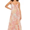 January Tie Dye Maxi Dress -Shoreline Trendy R133 JANUARY Apparel Dress Sunrise Tie Dye Front
