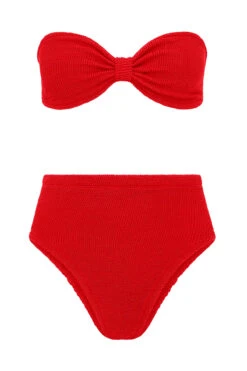 Ruby Two Piece Bikini Set -Shoreline Trendy RUBY BIKINI Bikini Set Red Laydown