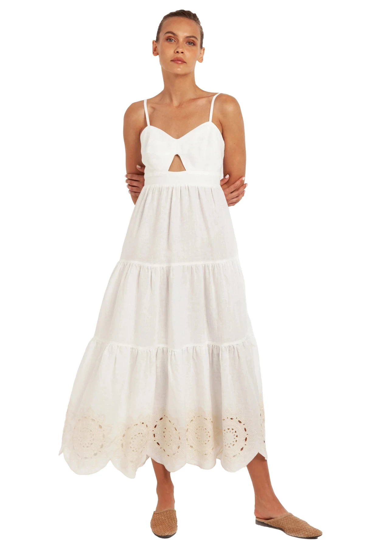 Embroidered Midi Dress 3 Embroidered Midi Dress