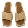 Braided Raffia Slide 2 Braided Raffia Slide -Shoreline Trendy SA 26 Shoe Nude Front