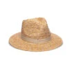 Sardinia Fedora -Shoreline Trendy SARDINIA Hat Natural Front
