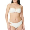 Sanctuary V-Wire Rib Bandeau Bikini Top -Shoreline Trendy SARR22120 Bikini Top Coconut Milk Front
