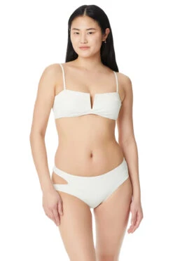 Sanctuary V-Wire Rib Bandeau Bikini Top