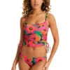 Sanctuary Savage Gardener Bralette Bikini Top -Shoreline Trendy SASG23414 Bikini Top Multi Front
