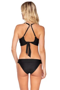 Teagan Scoop Neck Tank Top -Shoreline Trendy SBL BLACK BL Tops Back 100368