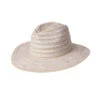 Floral Stripe Fedora -Shoreline Trendy SDHS23009 Hat Blush Front