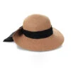 Scarf Trim Sun Hat -Shoreline Trendy SDI BROWN TOF Hats Front 50420