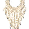 Cowry Shell Necklace -Shoreline Trendy SM COWRY Necklace White Front