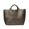 Metallic Neoprene Basket Weave Tote -Shoreline Trendy SN0108M Bag Etoile Front