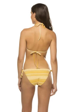 Luchia Sliding Triangle Bikini Top -Shoreline Trendy SS2325 Bikini Top Yellow Back