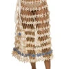 Star Crochet Midi Skirt -Shoreline Trendy SS23CS19 Apparel Bottom Snow White Front