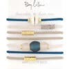 Apres Ski Bracelet -Shoreline Trendy STACKS APSKI Bracelet Neutral Blue Front