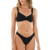 Ebba Underwire Bikini Top 2 Ebba Underwire Bikini Top -Shoreline Trendy T43001 Bikini Top Black Front