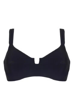 Ebba Underwire Bikini Top -Shoreline Trendy T43001 Bikini Top Black Laydown