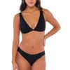 Charlotte Bralette Bikini Top 2 Charlotte Bralette Bikini Top -Shoreline Trendy T514TBLACK Bikini Top Black Front