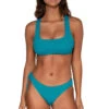 Rylee Racerback Bikini Top 2 Rylee Racerback Bikini Top -Shoreline Trendy T564TDELMA Bikini Top Del Mar Front