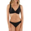 Neo Knotty Bikini Top -Shoreline Trendy T71001 Bikini Top Black Front