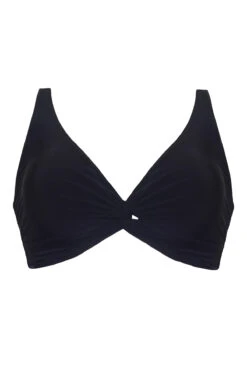 Neo Knotty Bikini Top -Shoreline Trendy T71001 Bikini Top Black Laydown