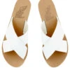 Ancient Greek Sandals Thais Slides -Shoreline Trendy THAIS Shoe White Front