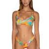 Sarah Bralette Bikini Top -Shoreline Trendy U981TBRITR Bikini Top Bright Tropics Front