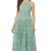 Valley Maxi Dress 1 Valley Maxi Dress -Shoreline Trendy VALLEY DRESS Apparel Dress Dresden Aqua Front
