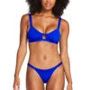 Lennon Bralette Bikini Top -Shoreline Trendy VIT BLUE SARBL Tops Front2 100060