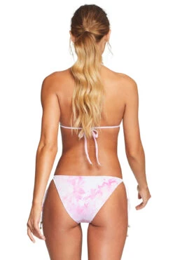Gia Textured Tie Dye Bikini Top -Shoreline Trendy VIT PINK MAEC Tops Back 98886