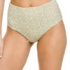 Eberjey Dita High Waist Bikini Bottom 1 Eberjey Dita High Waist Bikini Bottom -Shoreline Trendy W2010DI Bikini Bottom Pear Ivory Front